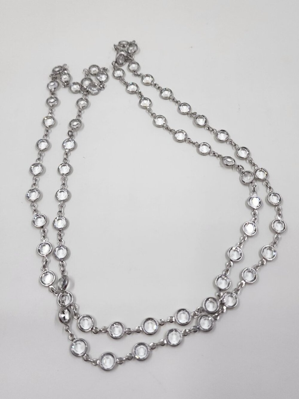 Touchstone Crystal Clear Sparkle Chanelle Necklace